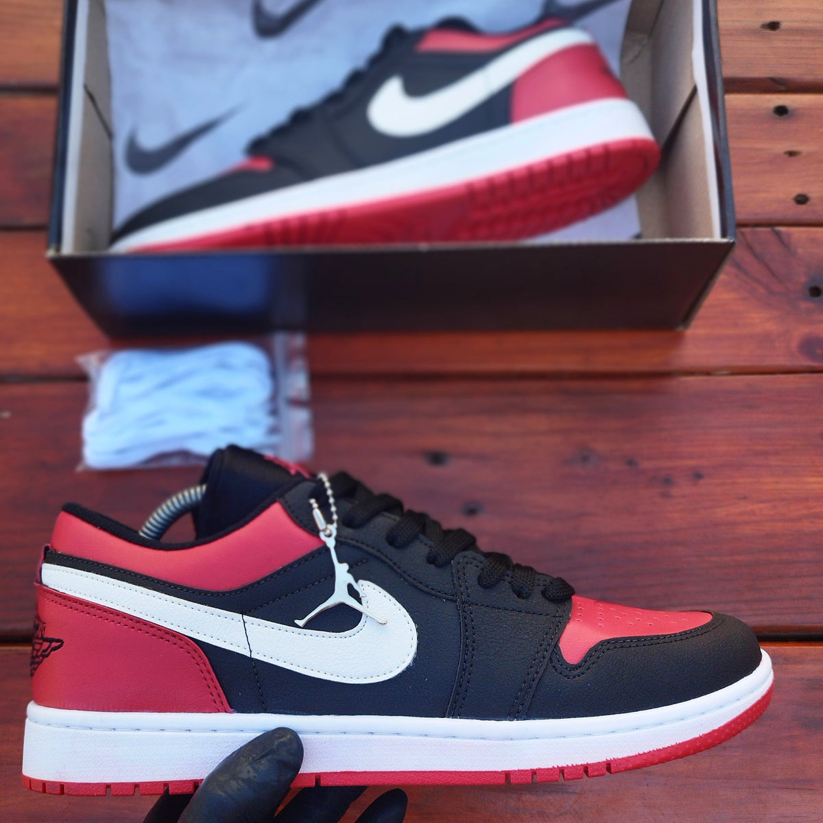 Tênis Air Jordan 1 Low Red/Black - Réplica