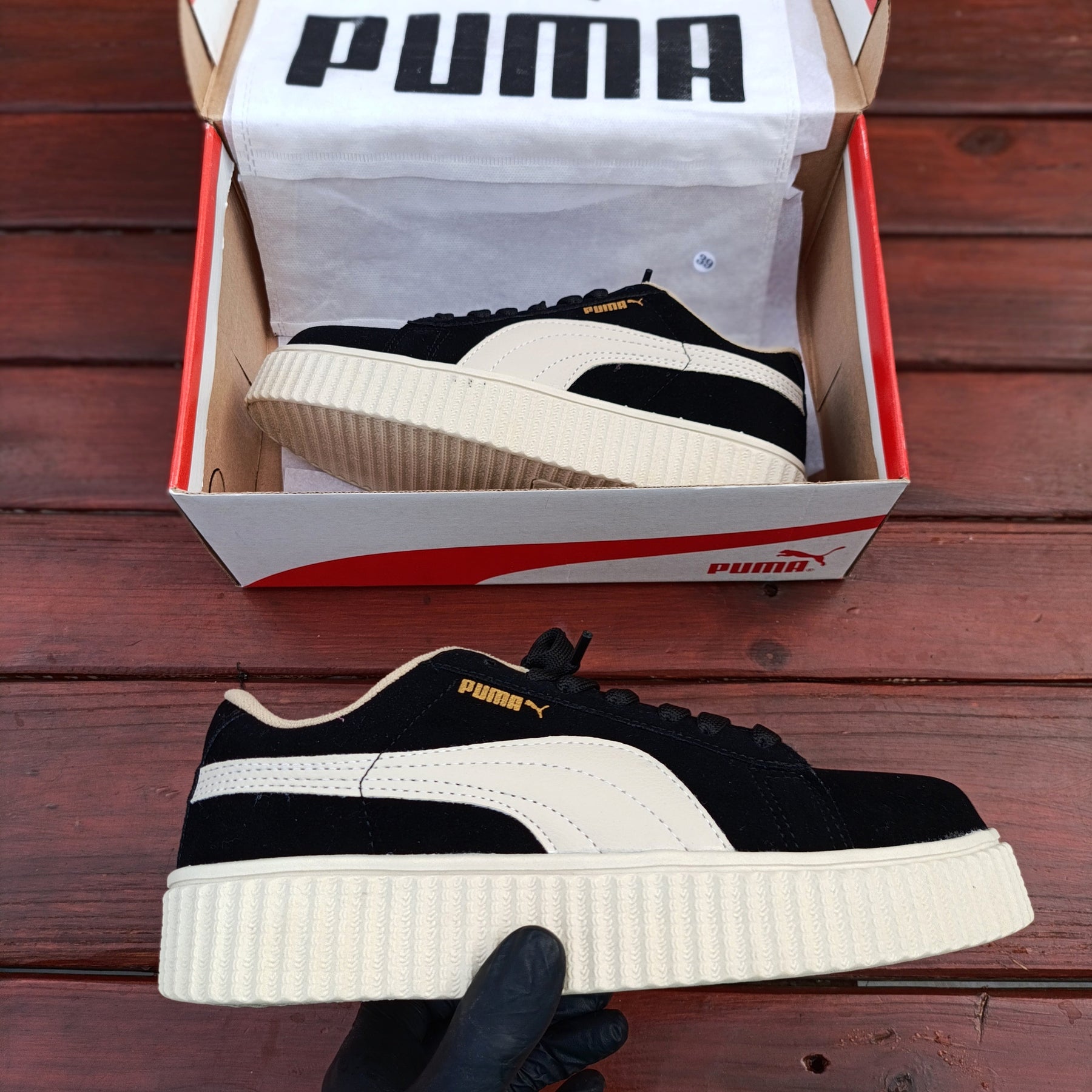 Puma Suede Plataforma - Preto Réplica