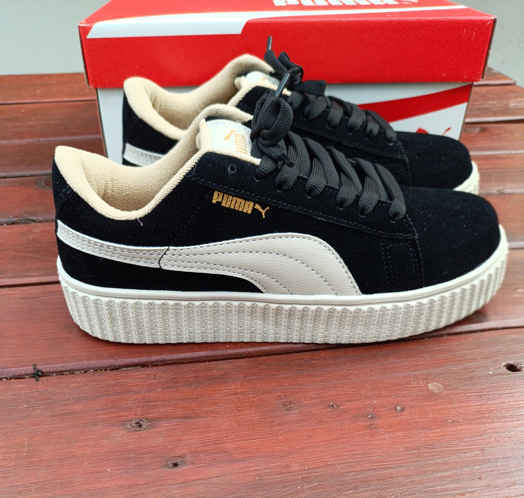 Puma Suede Plataforma - Preto Réplica