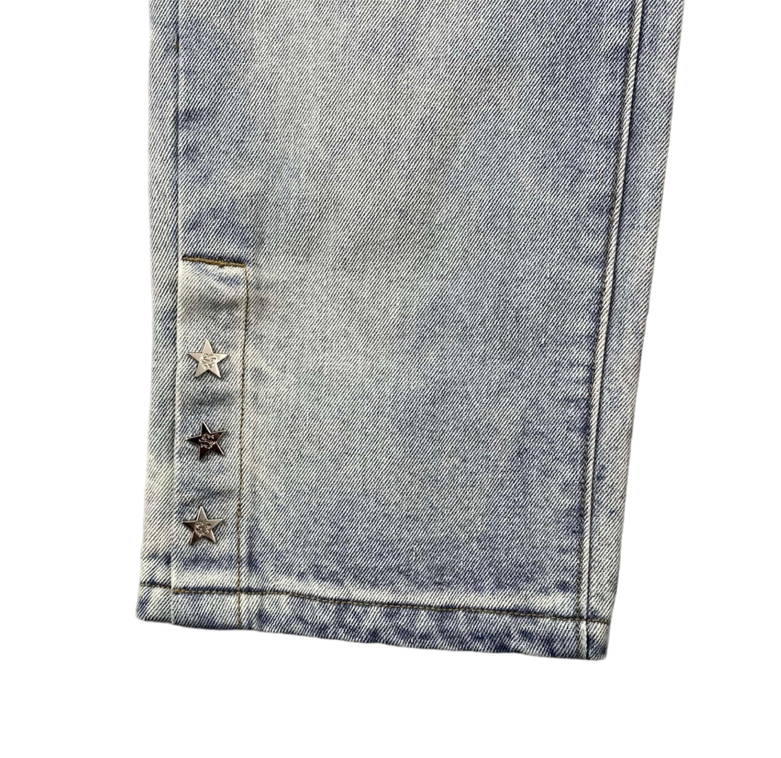 Calça Flared Jeans com Estrelas - STREAKER