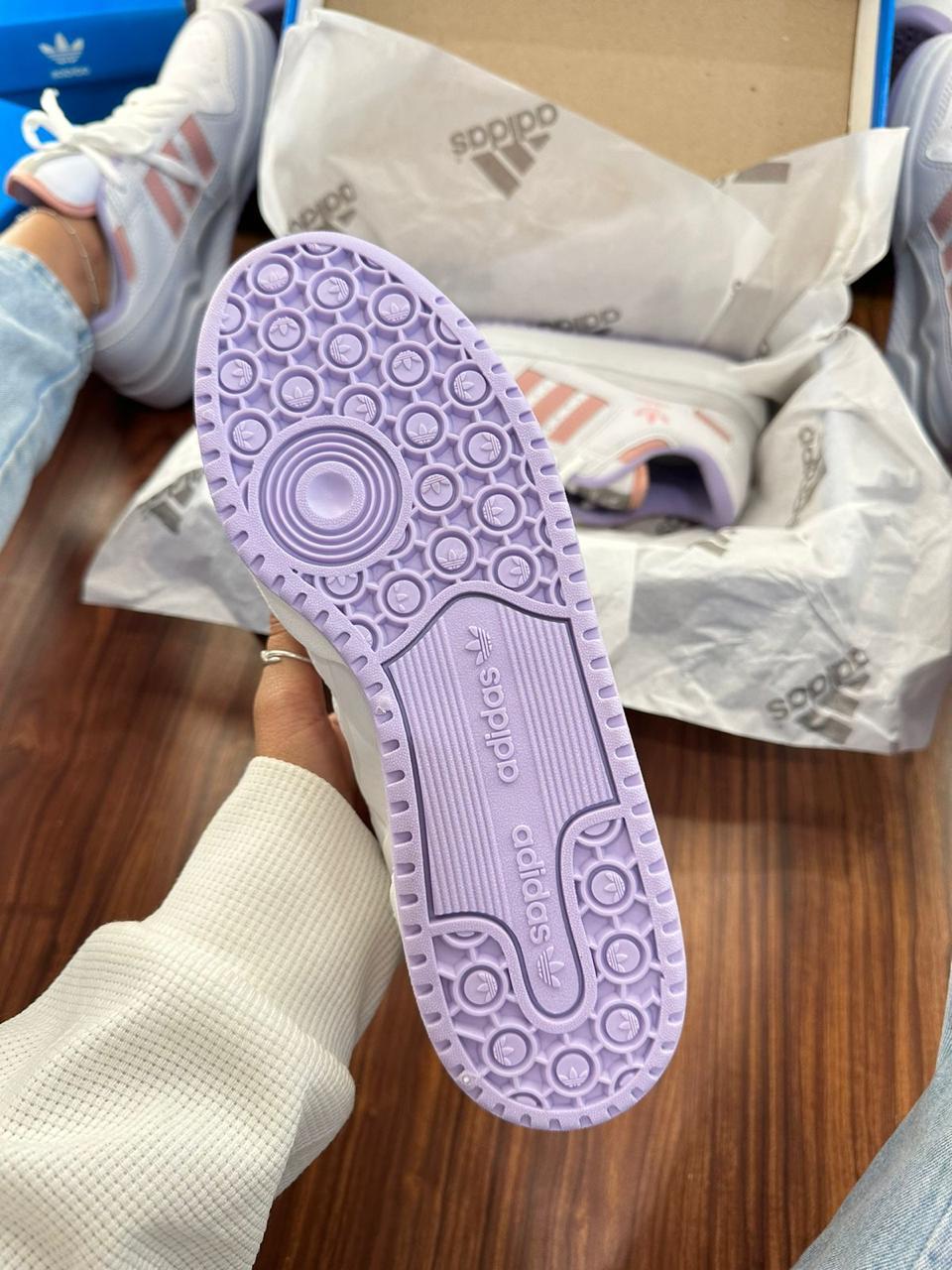 Tênis Adidas Fórum Low - Rosa Pastel e Lavanda