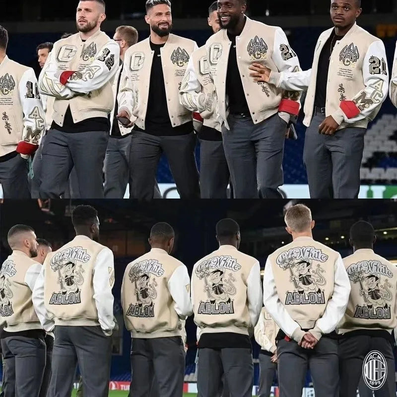 Jaqueta Off-White Varsity AC Milan- STREAKER