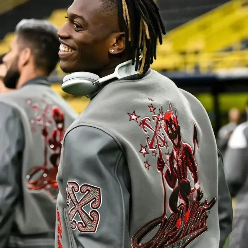 Jaqueta Off-White Varsity AC Milan- STREAKER