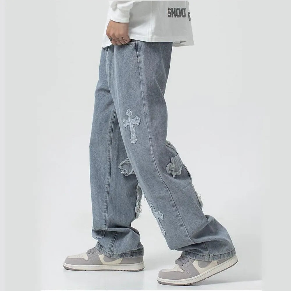 Calça Jeans Masculina Y2K CRUZ - STREAKER