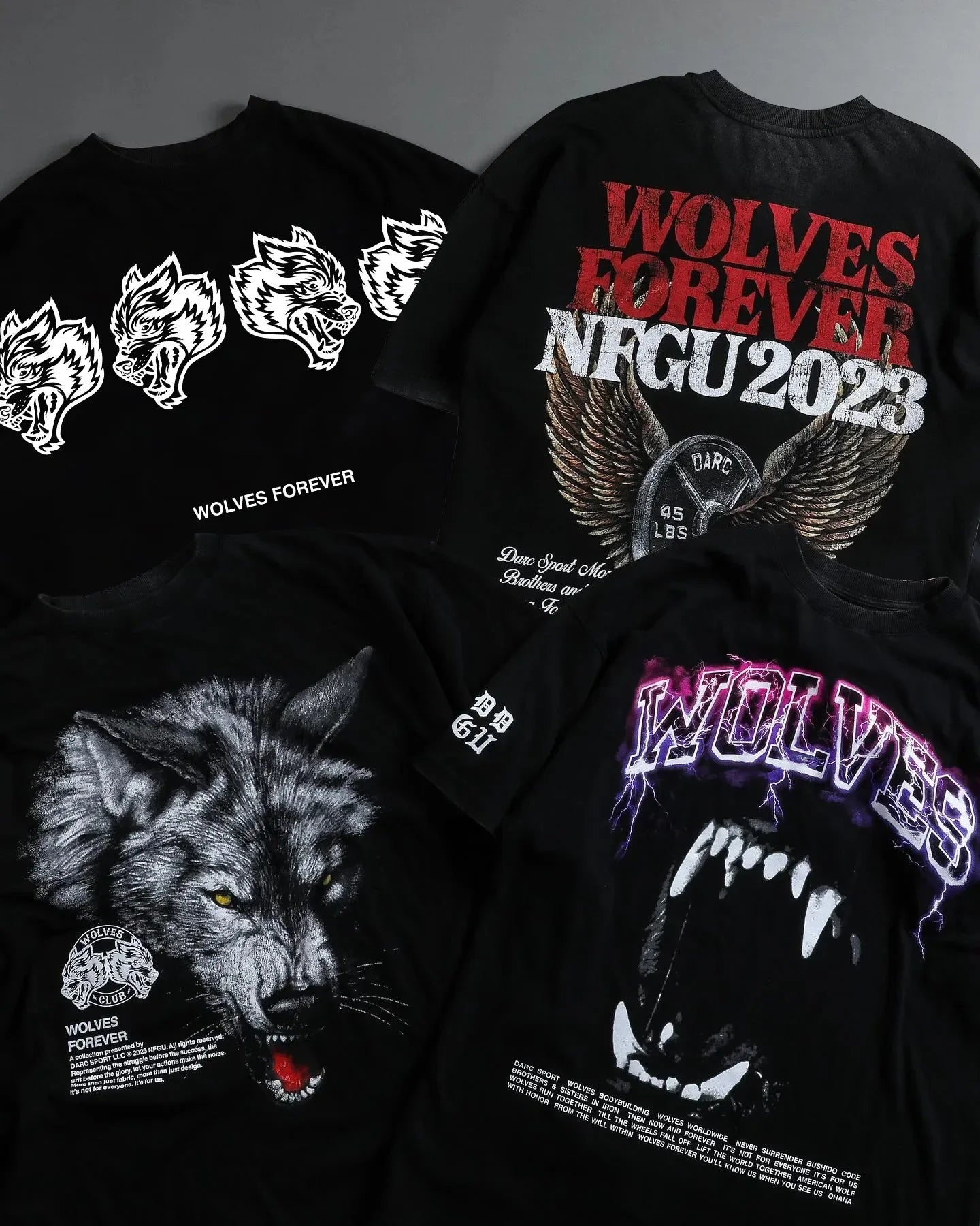 Camisa Oversized Masculina GYM WOLVES - STREET VIBE