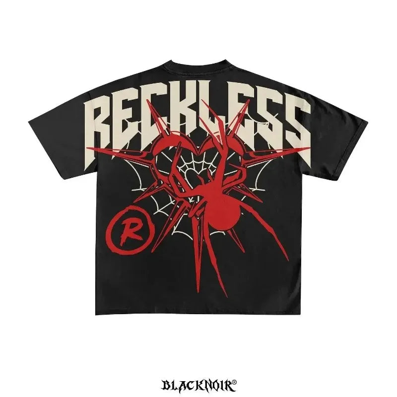 Camiseta Oversized Spider Reckless - STREAKER