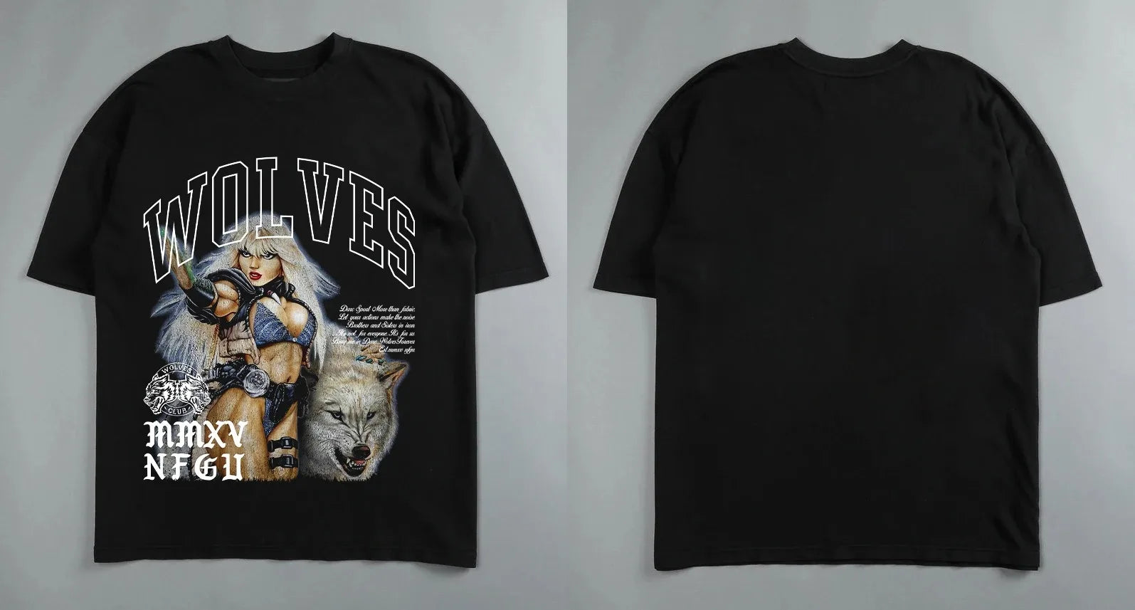 Camisa Oversized Masculina GYM WOLVES - STREET VIBE