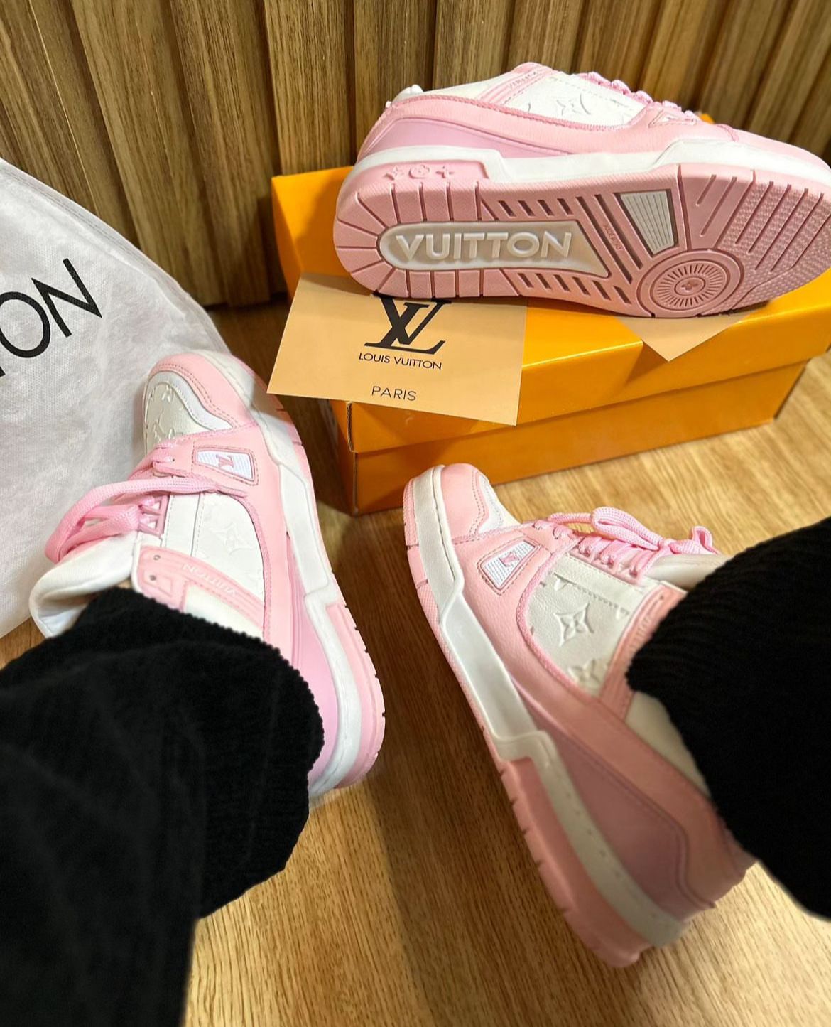 Tênis Louis Vuitton Lv Skate White Pink - Réplica