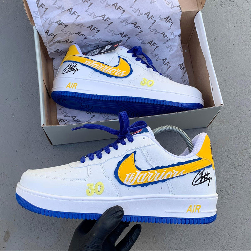 Tênis Nike Air Force Golden State Warriors - Réplica