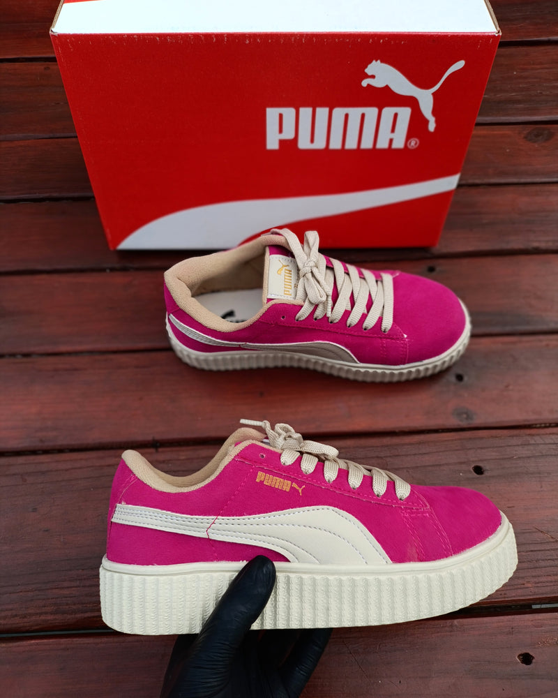 Puma Suede Plataforma - Rosa Réplica