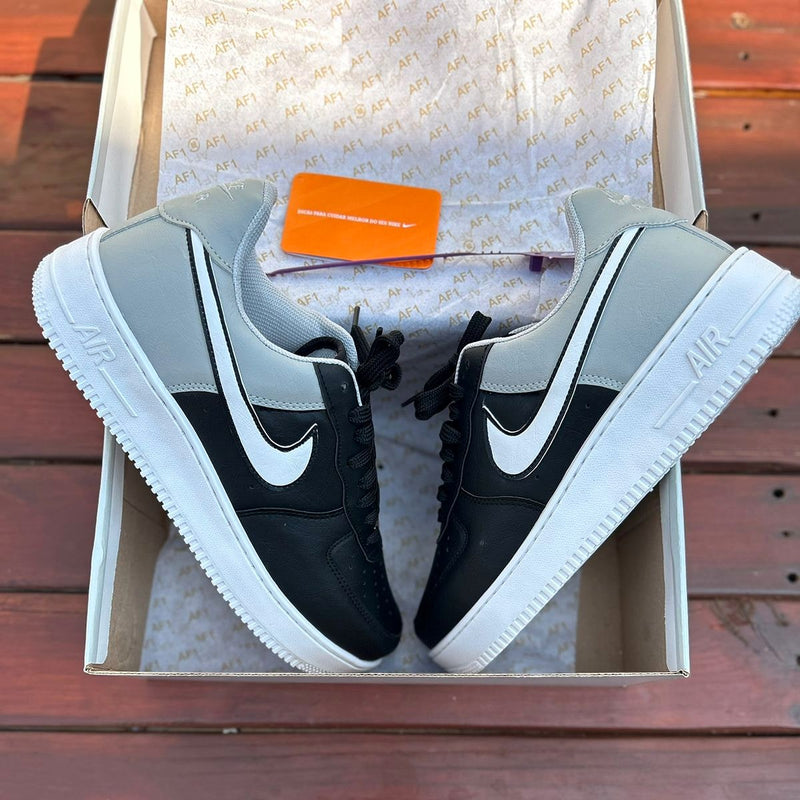 Tênis Nike Air Force 1 Preto/Cinza