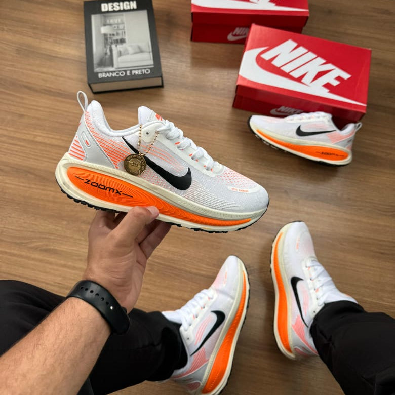 NIKE VOMERO BRANCO LARANJA