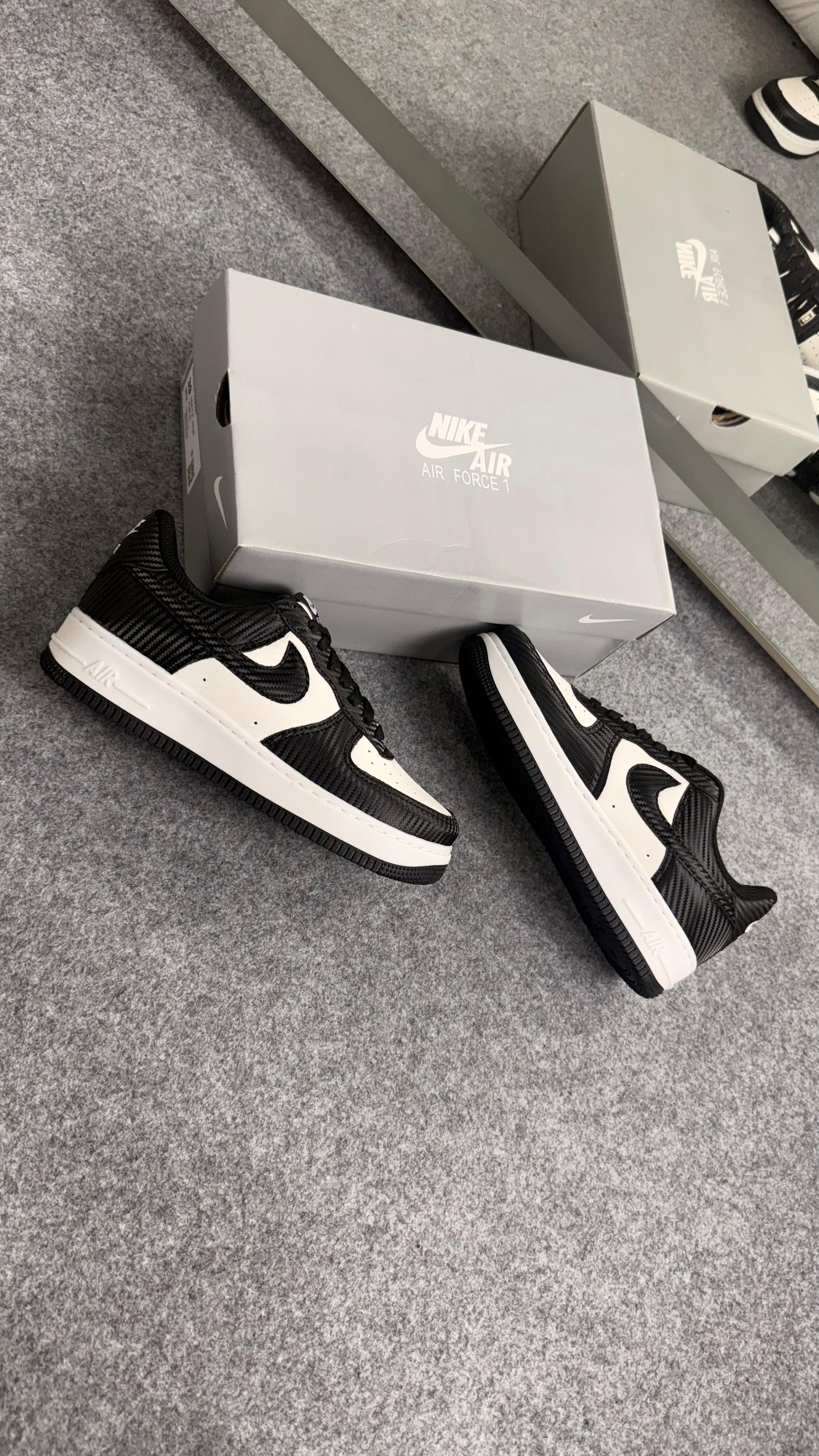 TÊNIS AIR FORCE PANDA CARBON