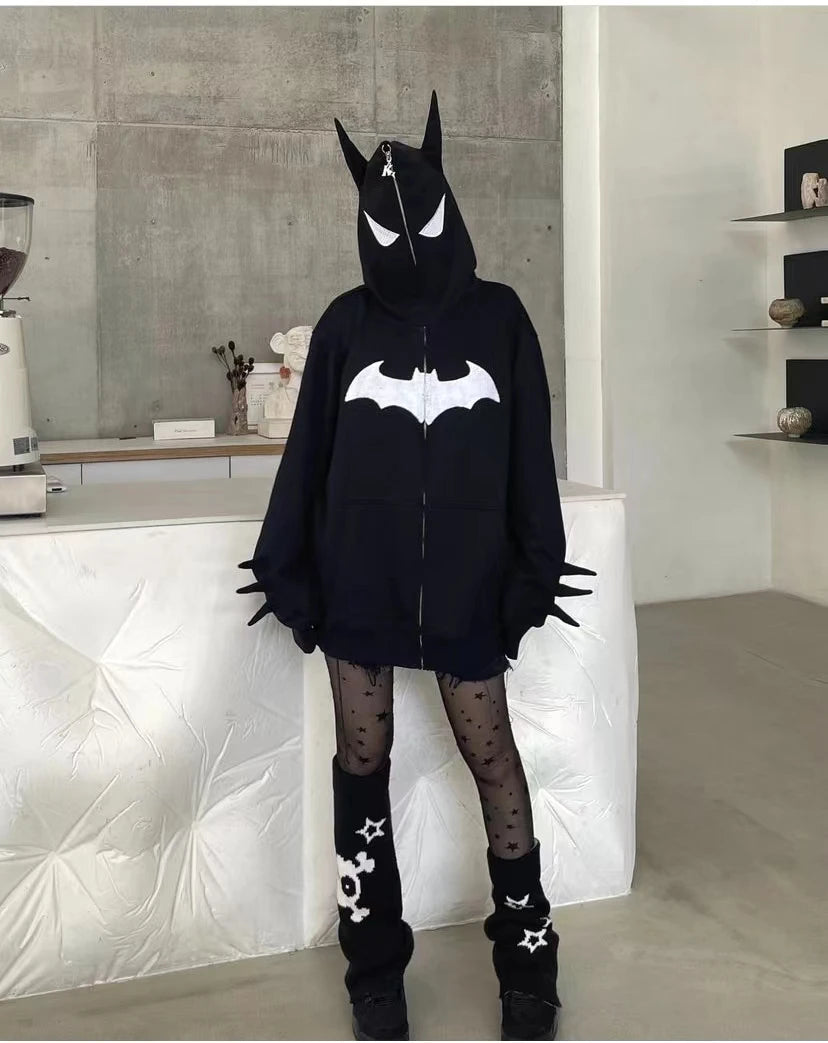 Casaco Y2K com Zíper BATMAN - STREAKER