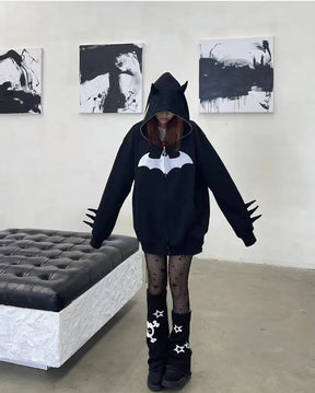 Casaco Y2K com Zíper BATMAN - STREAKER