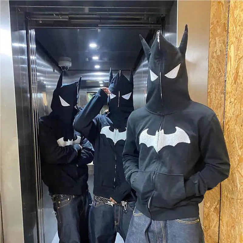 Casaco Y2K com Zíper BATMAN - STREAKER