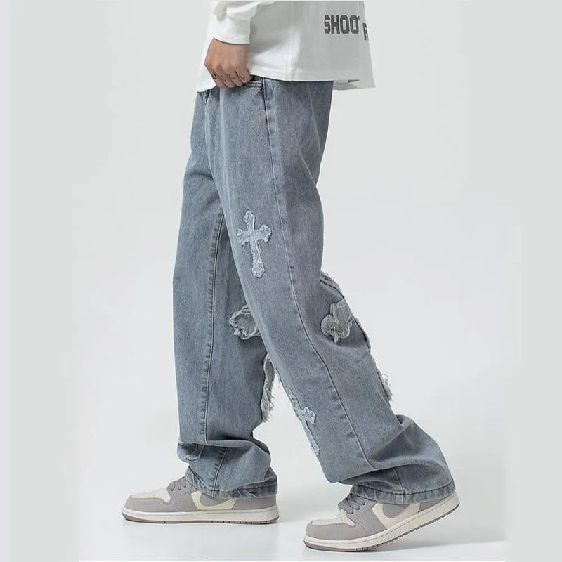 Calça Jeans Masculina Y2K CRUZ - STREAKER