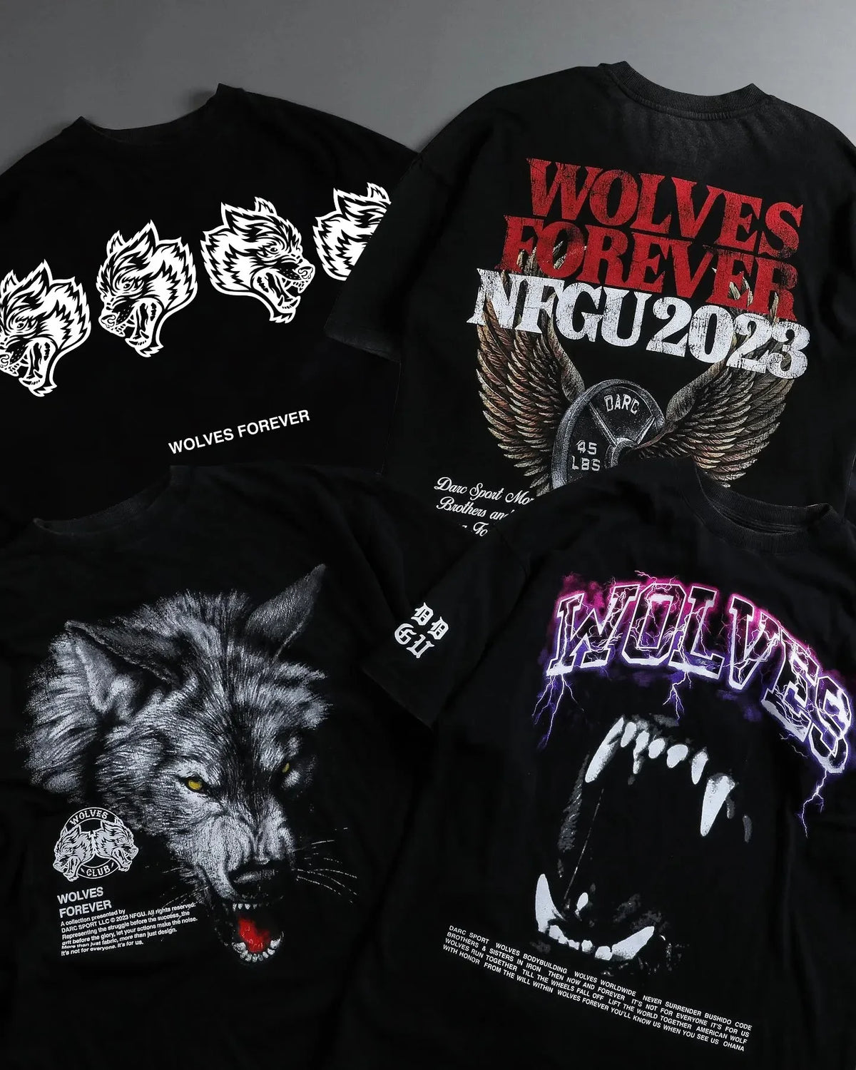 Camisa Oversized Masculina GYM WOLVES - STREET VIBE