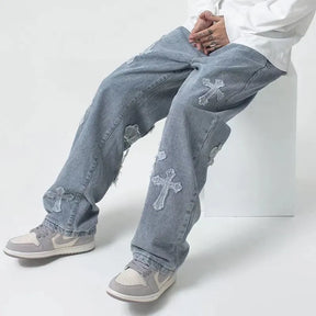Calça Jeans Masculina Y2K CRUZ - STREAKER