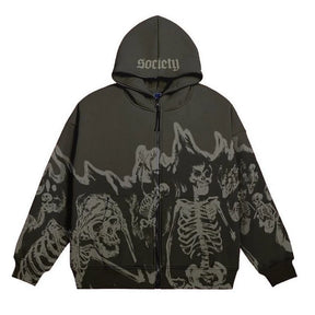 Casaco Streetwear Y2K SKELETON - STREAKER