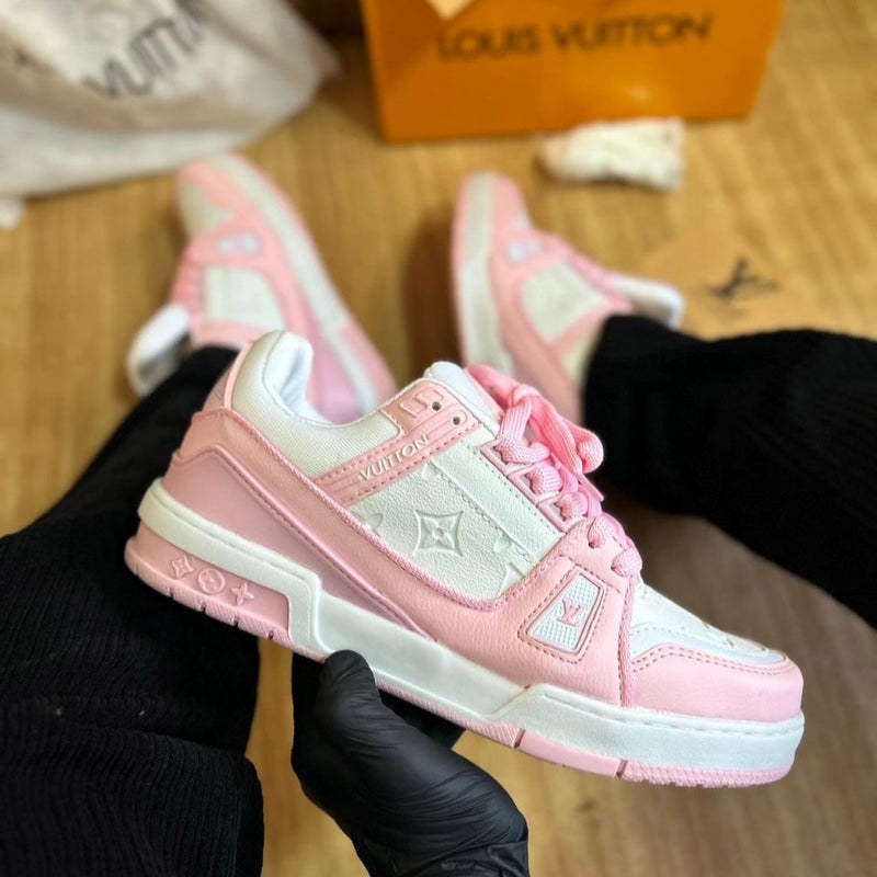 Tênis Louis Vuitton Lv Skate White Pink - Réplica