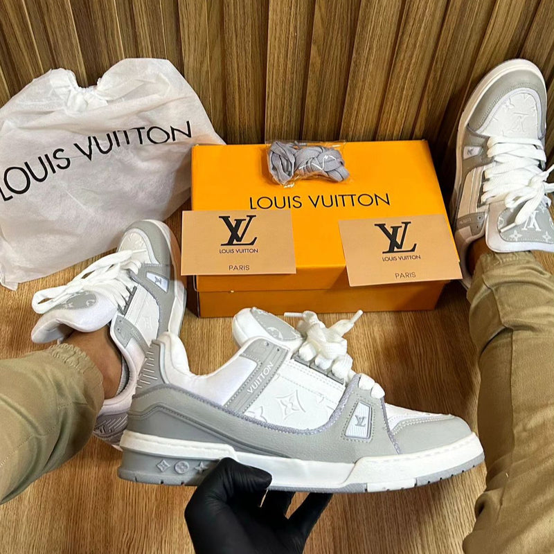 Tênis Louis Vuitton Lv Skate White/Grey - Réplica