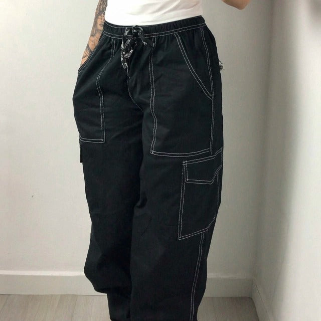 Calça Cargo Black Contrast - STREAKER