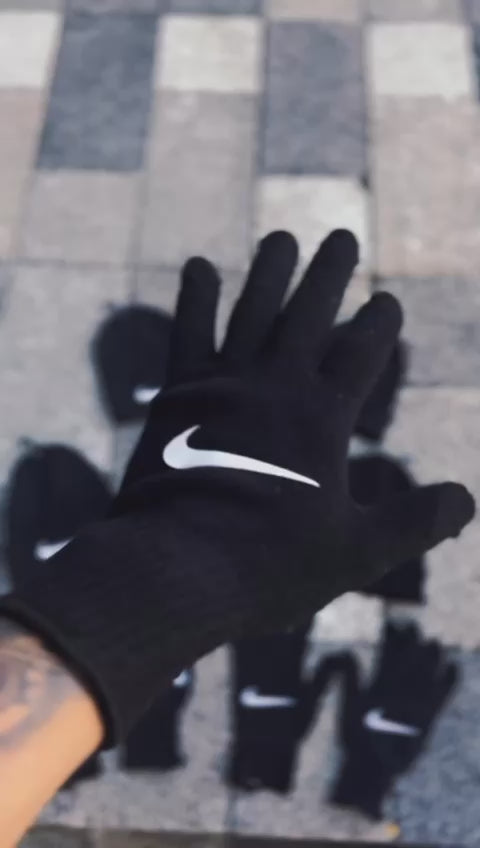 Kit Luva + Touca Preta Nike - Premium