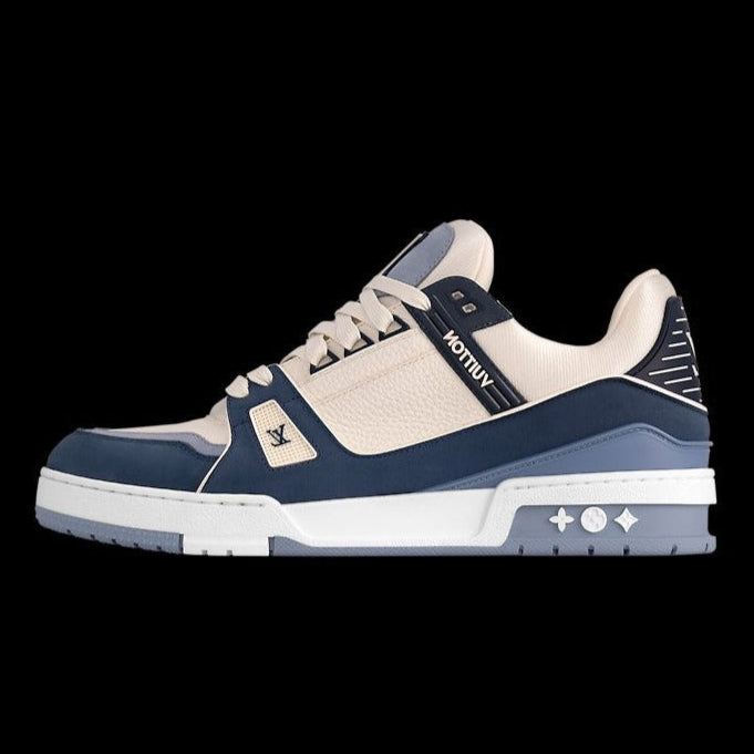 Tênis Louis Vuitton Lv Skate White Blue - Réplica